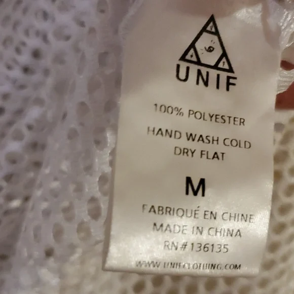 UNIF Laser Cut Polo Shirt Very Rare Size M NWOT'S - Picture 12 of 12